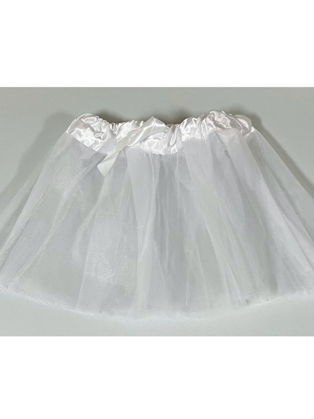 White Costume Cosplay Halloween Princess Fairy Tutu Mini Skirt Bottoms O/S 🤍✨